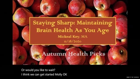 Thumbnail for Staying Sharp: Maintaining Brain Health As You Age