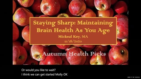 Thumbnail for entry Staying Sharp: Maintaining Brain Health As You Age