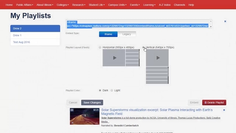 Thumbnail for Curating and using content with Playlists - Faculty and Staff
