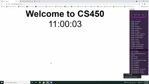 Thumbnail for CS450 Lecture 20 October 28 (via lecture capture)