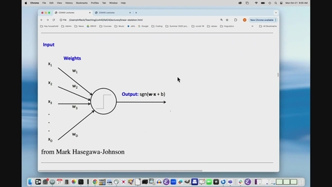Thumbnail for CS 440/ECE448 Fall 2024 (Linear Classifier 2)