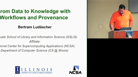 Thumbnail for From Data to Knowledge with Workflows and Provenance