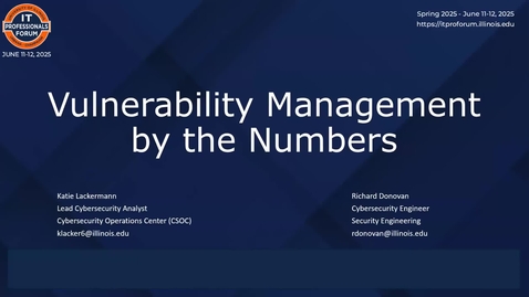 Thumbnail for Vulnerability Management by the Numbers