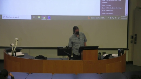 Thumbnail for Lecture 25 (November 16, via lecture capture)