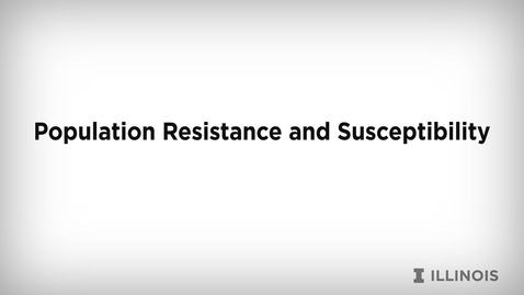 Thumbnail for entry Population Resistance and Susceptibility (MA05)