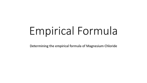 Thumbnail for Empirical Formula