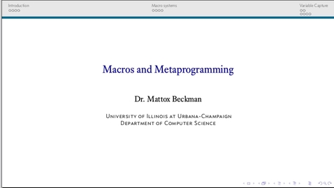 Thumbnail for Macros