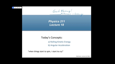 Thumbnail for Physics 211 Lecture18 Fall 2020