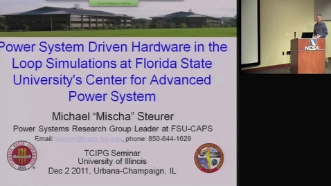 Thumbnail for Power System Driven Hardware in the Loop Simulations at FSU Center for Advanced Power Systems