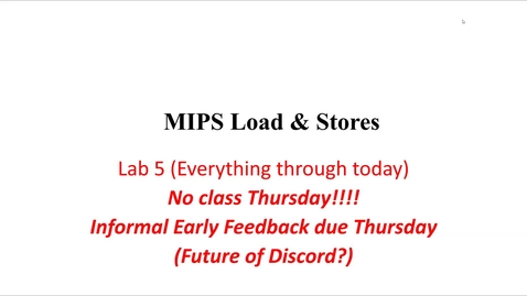 Thumbnail for 09 MIPS data movement