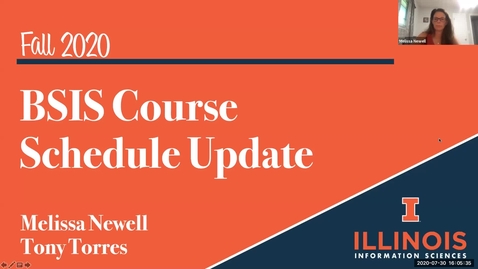 Thumbnail for entry Fall 2020 BSIS Course Schedule Update Session