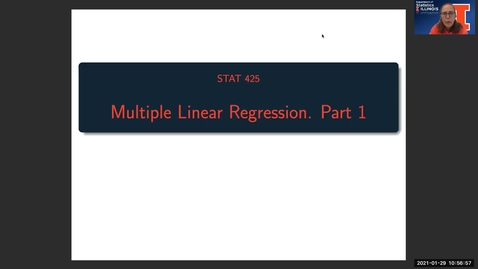 Thumbnail for STAT425: Multiple Linear Regression (Part 1)