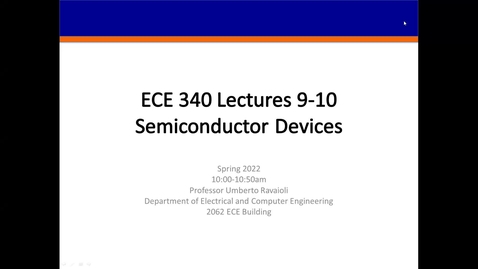 Thumbnail for ECE 340 A Spring 2022 Lecture 09