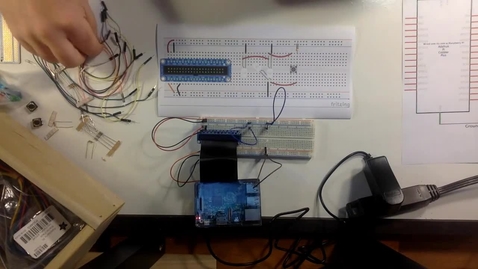 Thumbnail for entry Switch + 3 LEDs Step: Adding 3 Jumper Wires