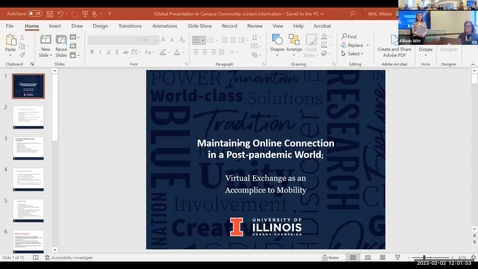 Thumbnail for CGS- Dr. Allison Witt lecture- Maintaining Online Connection in a Post-pandemic World