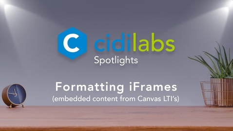 Thumbnail for Formatting iFrames