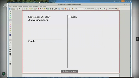 Thumbnail for Lecture 10 (September 26, via lecture capture)