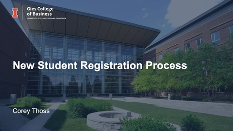 Thumbnail for Video 1_Welcome-New Student Registration Overview