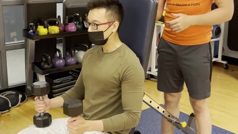 Thumbnail for Sitting Overhead Press - progressions and regressions