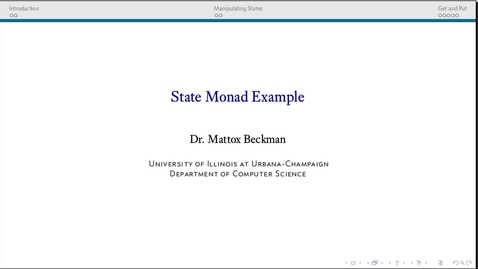 Thumbnail for State Monad Examples