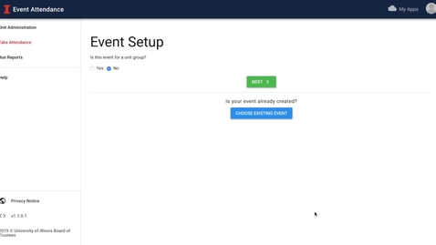 Thumbnail for Event Attendance - How To Take Attendance For An Existing Event