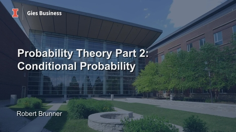 Thumbnail for entry Probability Theory Part 2- Conditional Probability