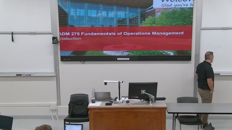 Thumbnail for Operations Management (BADM 275 E) Fall 2022