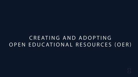 Thumbnail for Clip of OER Incentive Program