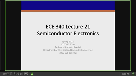 Thumbnail for ECE 340 A Spring 2022 Lecture 21