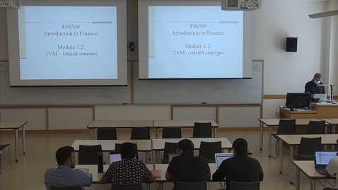 Thumbnail for Introduction to Finance (FIN 500 G) Fall 2022
