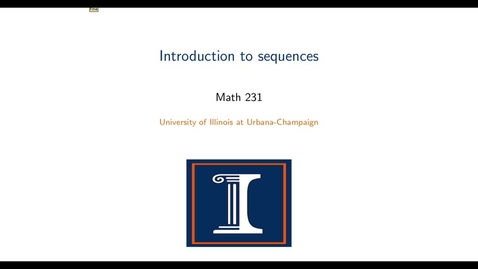 Thumbnail for Introduction to sequences