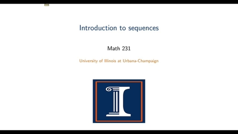 Thumbnail for entry Introduction to sequences