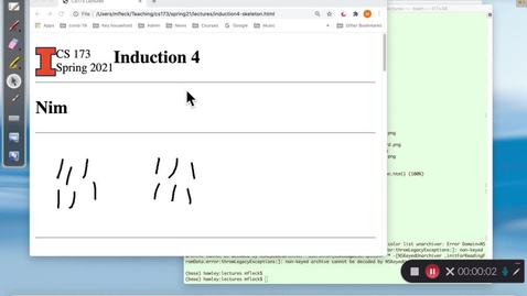 Thumbnail for CS 173 (Spring 2021)  Induction 4