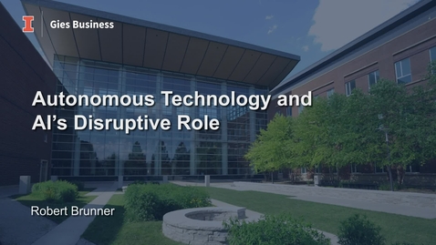 Thumbnail for Autonmous Technology and AI's Disruptive Role