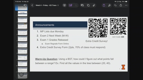 Thumbnail for CS 225 Spring 2026