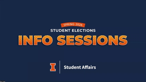 Thumbnail for Student Election Board Candidate Information Session Spring 2026.