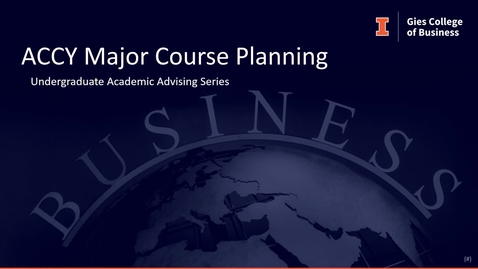 Thumbnail for entry ACCY Major course planning