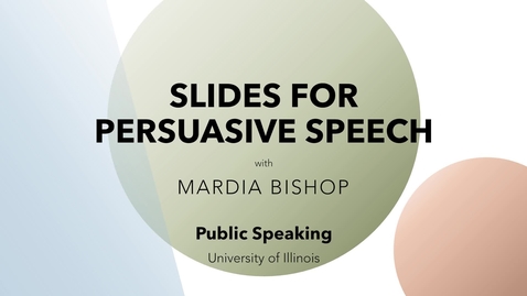 Thumbnail for Slides for Persuasive Speech