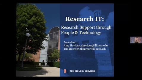 Thumbnail for entry Research Development Webinar Series: Research IT