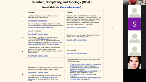 Thumbnail for Meeting 10.2: Topological quantum computing I