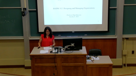 Thumbnail for Designing and Managing Orgs (BADM 312 D) Fall 2022