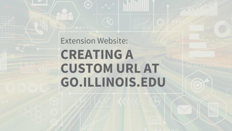 Thumbnail for entry EXT Comms: How to Create a Custom URL