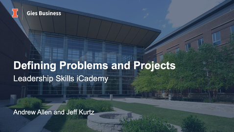 Thumbnail for Defining Problems and Projects