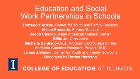 Thumbnail for Education and Social Work Partnerships in Schools