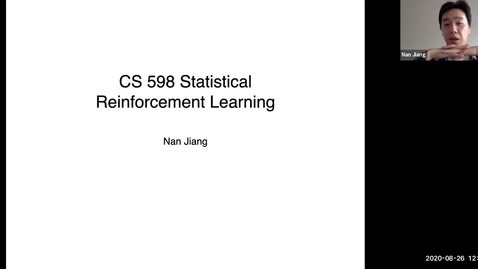 Thumbnail for CS 598 Stat RL (F20) 8/26
