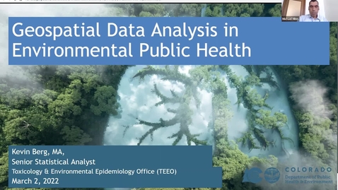 Thumbnail for GTU Career Conversation: Kevin Berg, Spatial Epidemiologist, Colorado Department of Public Health and Environment