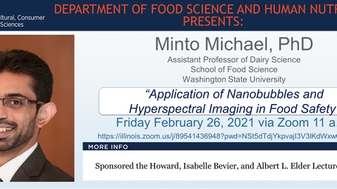 Thumbnail for Feb. 26, 2021 FSHN 597 Graduate Seminar- Dr. Minto Michael