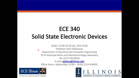Thumbnail for ECE 340 Fall 2025