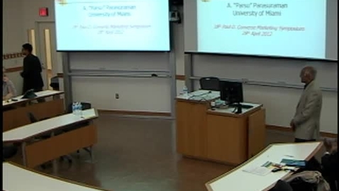 Thumbnail for A. Parasuraman - My Service Research Journey:  Three Decades Long and Still Chugging Along