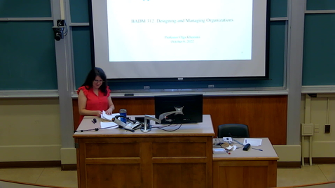 Thumbnail for Designing and Managing Orgs (BADM 312 C) Fall 2022